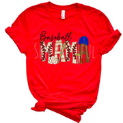 Baseball Mama fun letters